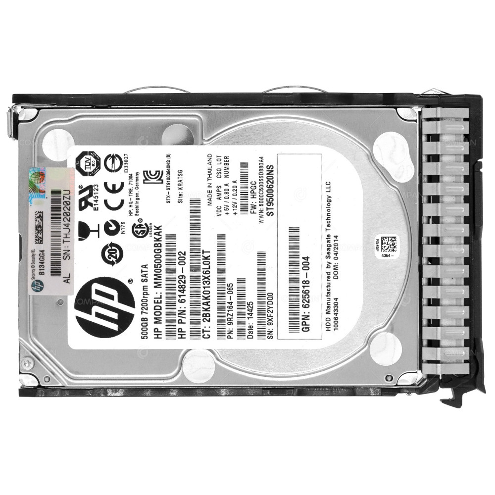 656107-001 HP HDD 500GB 7.2K SATA 6G 2.5" SFF HOT-SWAP